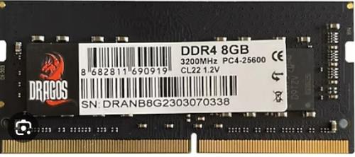 DRAGOS 8GB 3200MHZ DDR4 CL22 PC4-25600 Notebook RAM